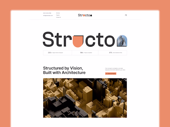 Architecture & Interior Design Website - Structon
