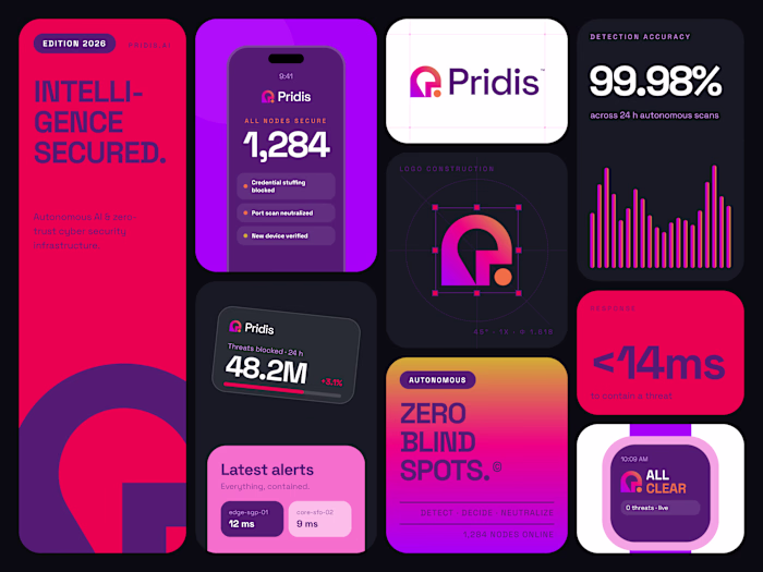 Complete brand identity for Pridis,
