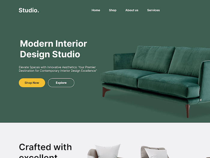 Interior Design Studio Website Design