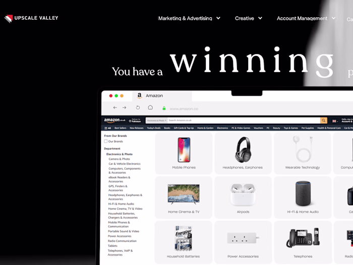 Amazon Services Provided Website Build With Webflow