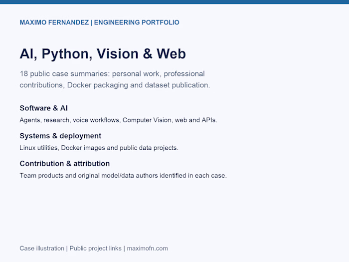 Engineering portfolio — 18 AI, Python, Vision & Web projects