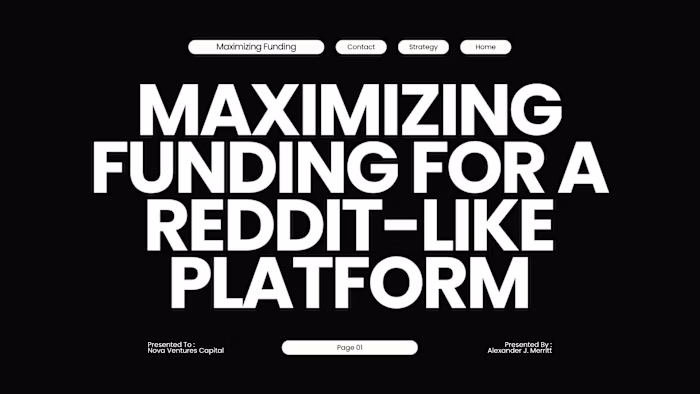 Designed a modern startup pitch