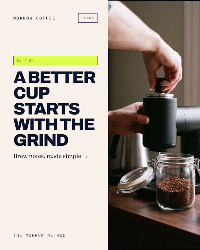 Morrow Coffee is a conceptual