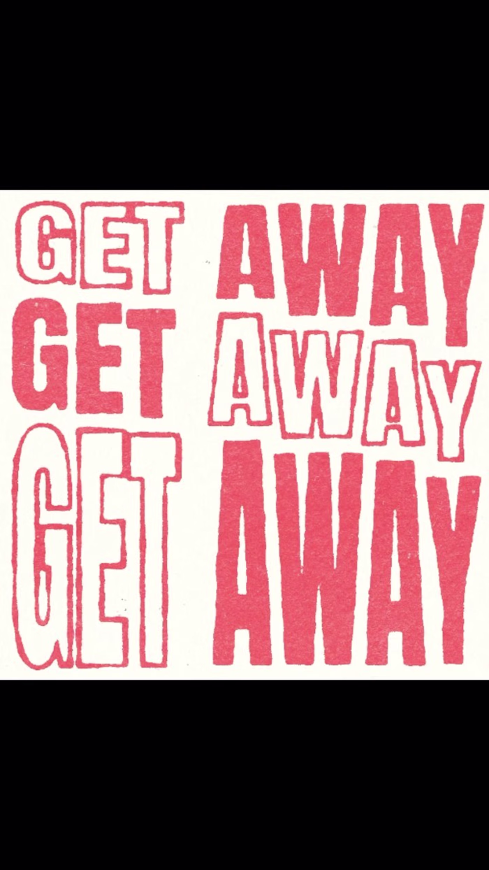 LANY - get away Typography