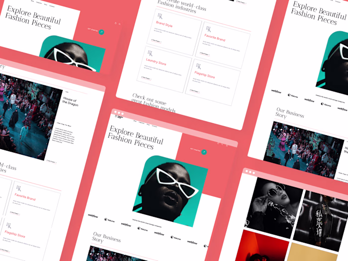 Matrix Fashion Landing Page