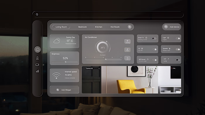 Smart Home UI Redesign 
Transforming
