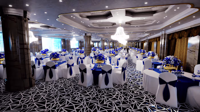 3D Banquet Hall Event Design 