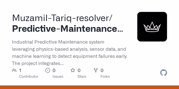 Industrial Predictive Maintenance System Development