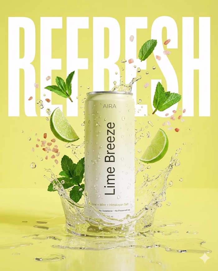 Lime Breeze Packaging Design for AIRA