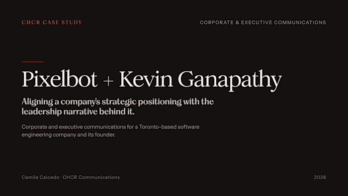 Corporate & Executive Communications | Pixelbot & Kevin G