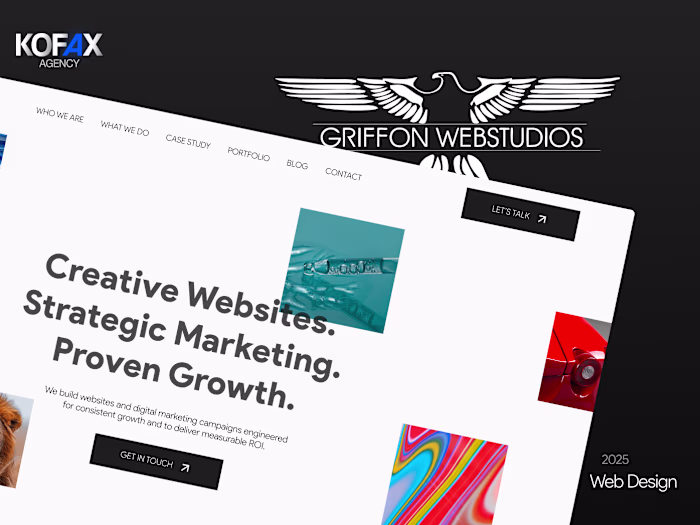 UI / UX Website Design for a Webstudio