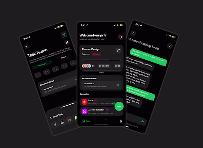 An energized todo app centered around friends and family