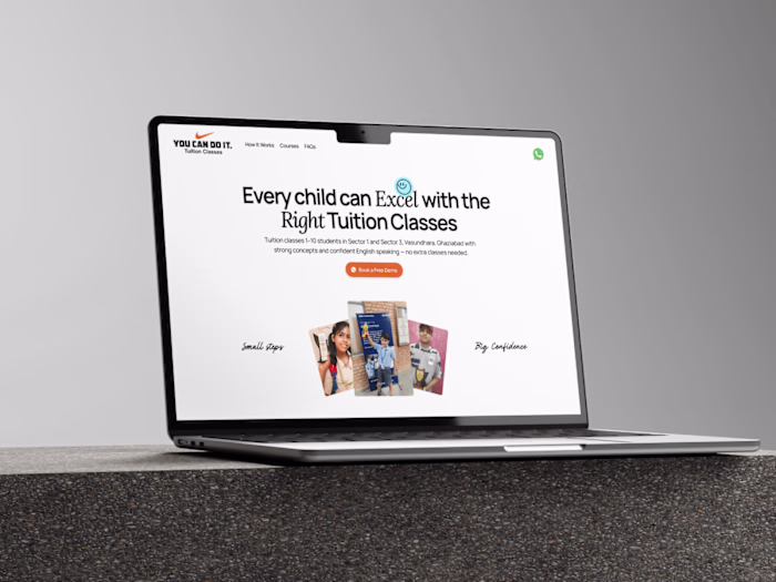 Conversion Focused Website for a Local Tuition Coaching