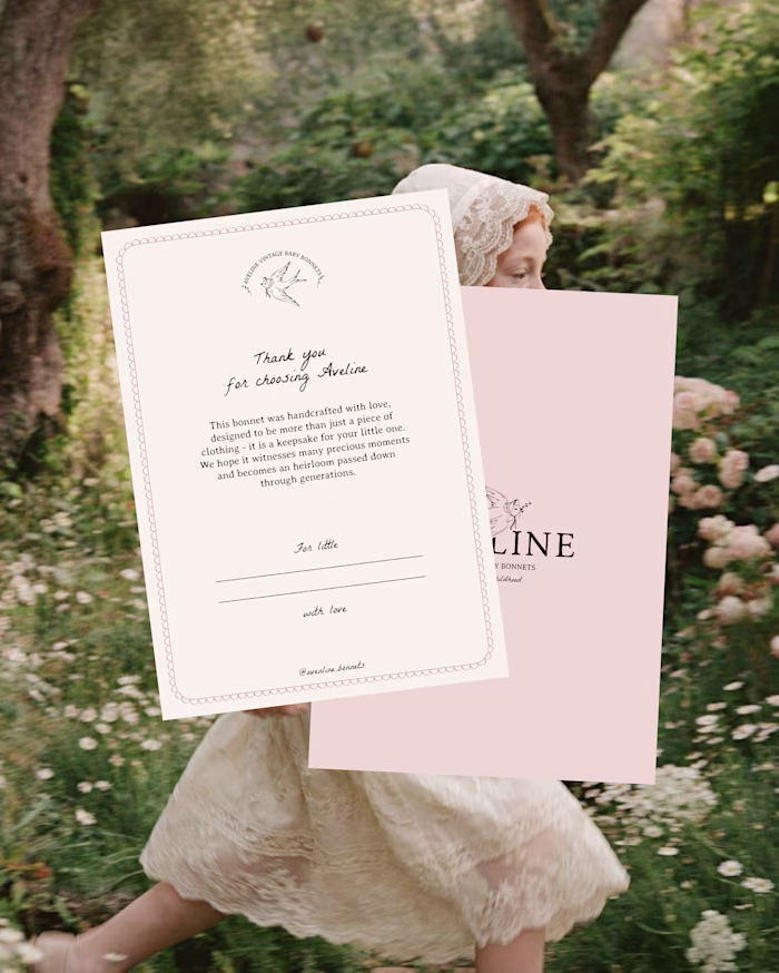 Aveline - vintage-inspired baby bonnets