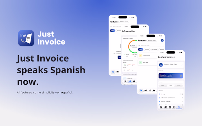 I engineered Just Invoice, a