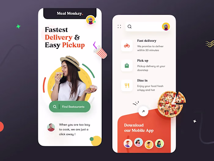 Meal Delivery App UI Design

A