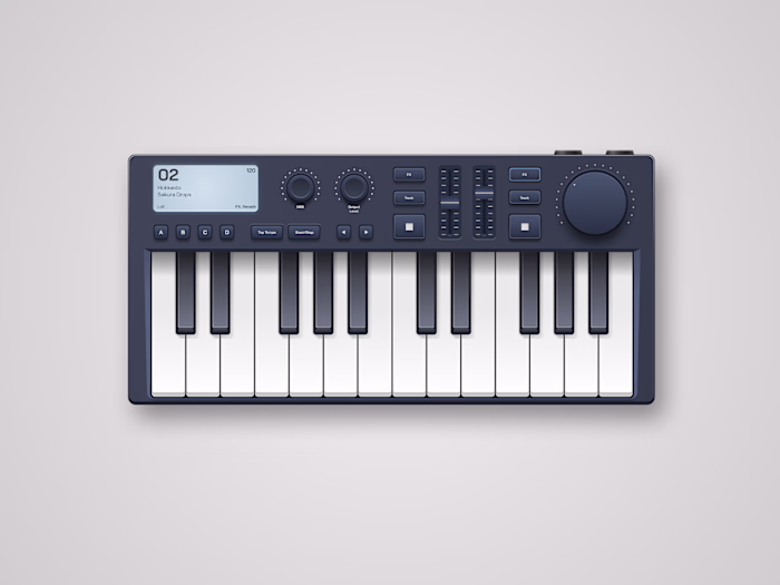 Midi Controller illustration done in