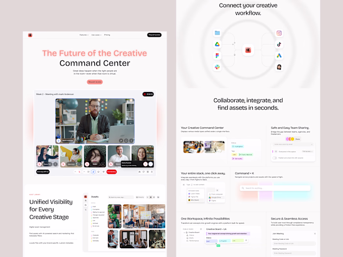 Creative Command Center Platform Design