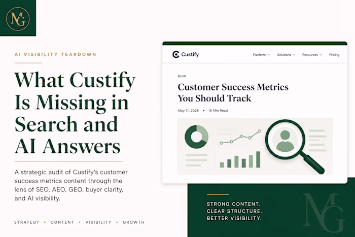 Custify Blog SEO & AI Visibility Teardown