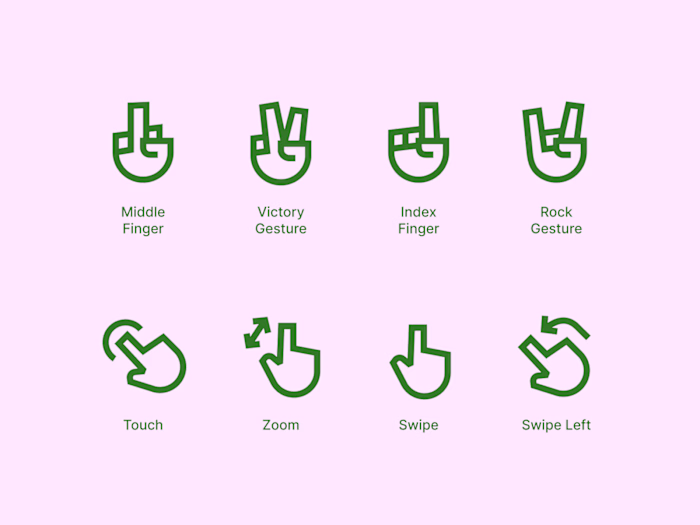 Gesture Icon Pack
