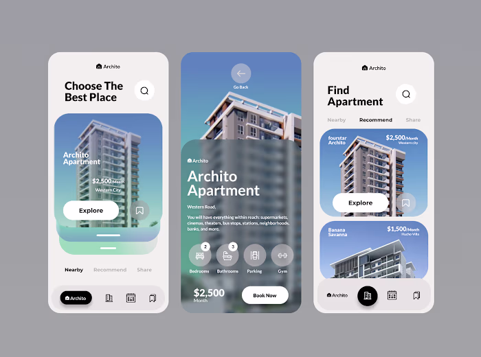 App Design for an Apartment || UI/UX DESIGN :: Behance