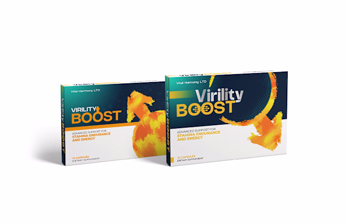 Virility Boost Capsules Packaging Design