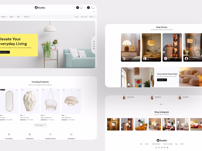 Avelio- Home Decor eCommerce Website