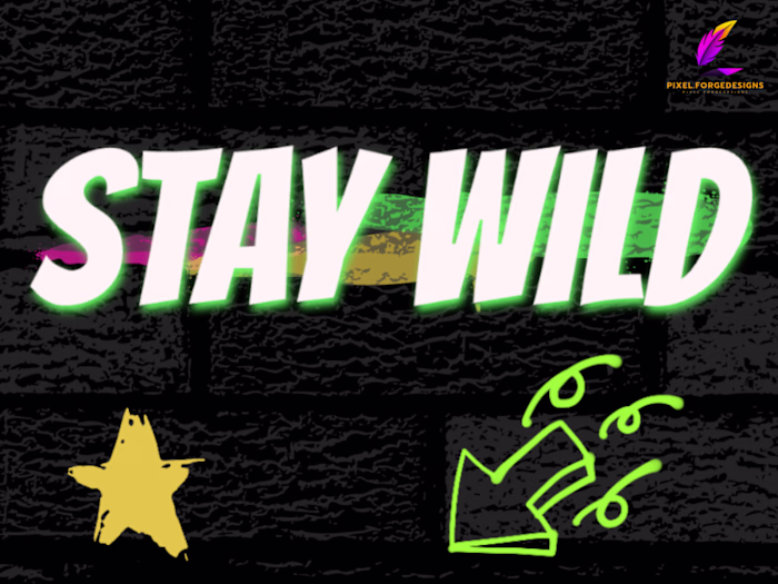 STAY WILD – Graffiti Streetwear Design