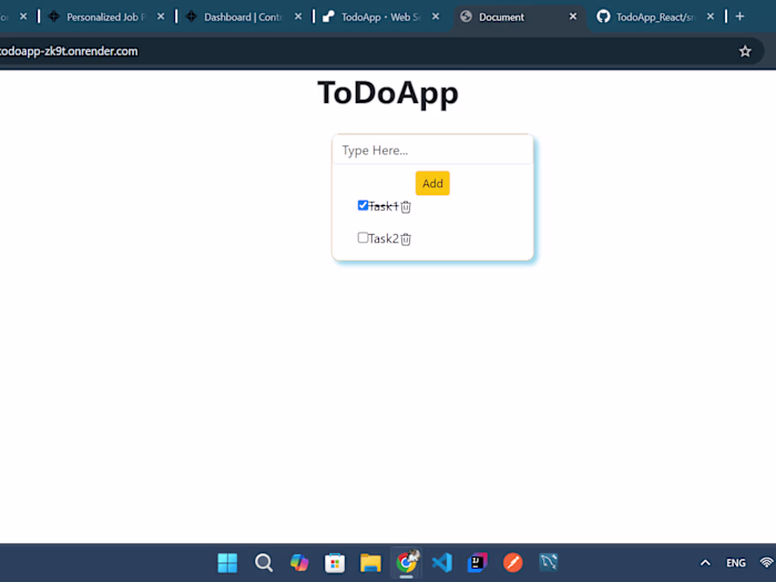 Modern To-Do List App with React & Node.js