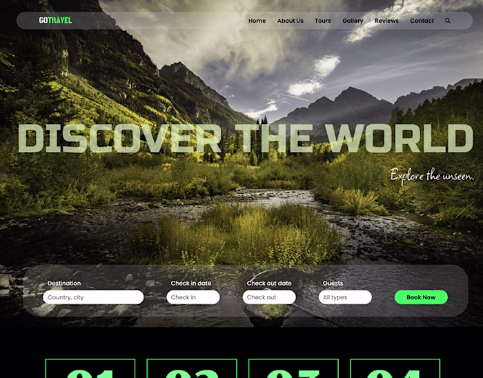 Landing Page - Travel App :: Behance