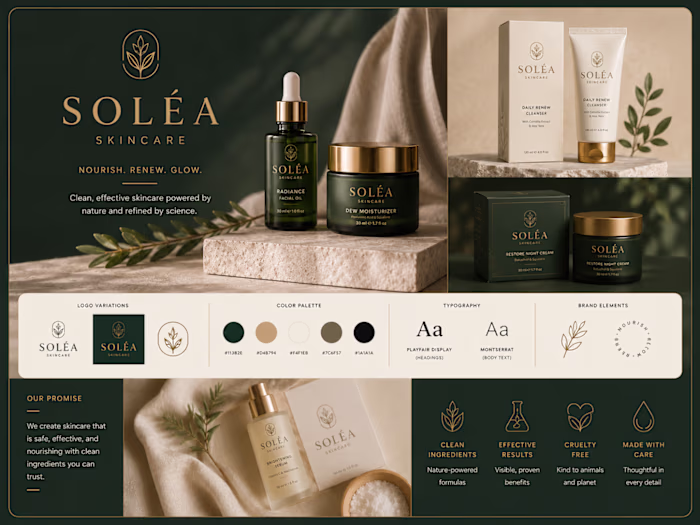 Soléa Skincare Brand Identity &