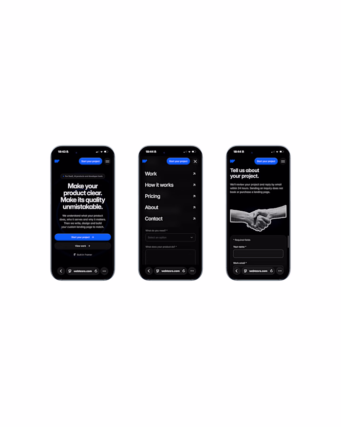 Webtesra Responsive Conversion and Intake System