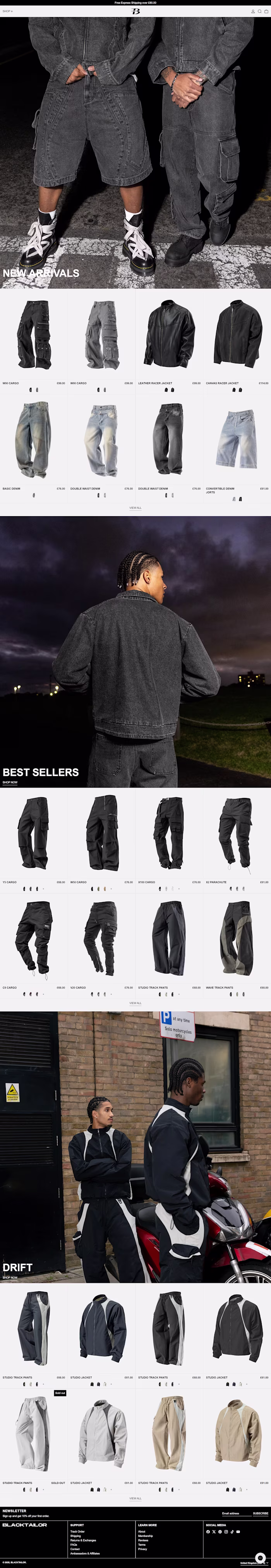 Shopify Checkout Redesign for Blacktailor