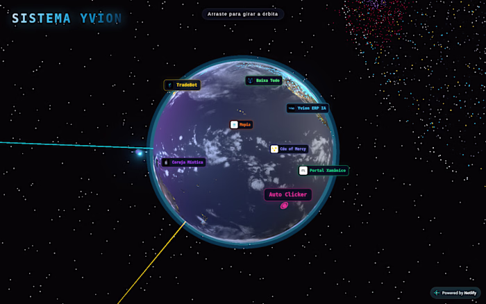 Planeta Yvion – Interactive 3D Hub