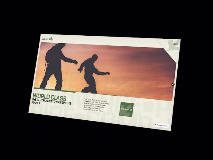 EVENTX: Dynamic Framer Event Website Template