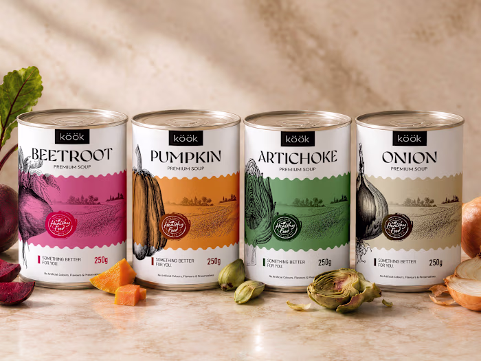 KÖÖK -Vegetable Soup Brand Identity & Packaging Design