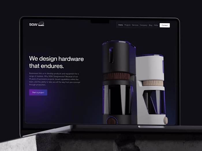 SGW Designworks - Figma Design & Weblow Development.