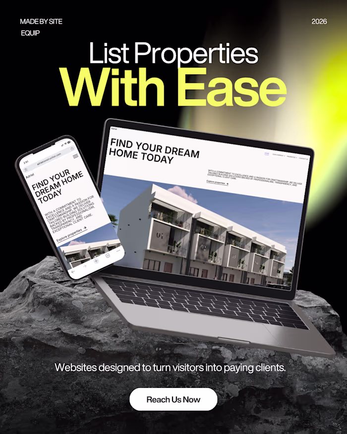 Real Estate & Construction Website for Adriel Construction