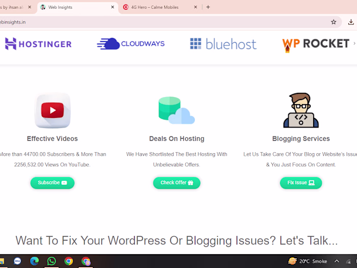 any type of web sites