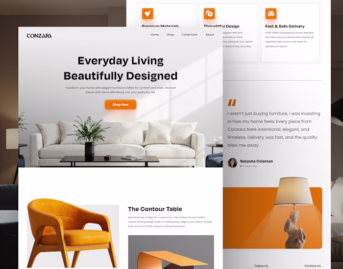 UI UX Luxury Furniture Website Design UI/UX