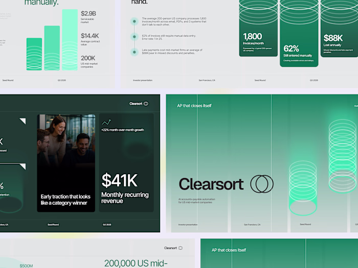 Clearsort, Seed Investor Deck