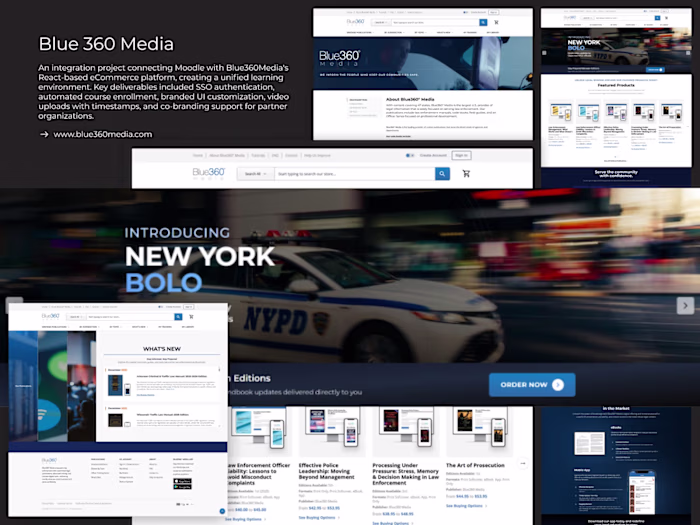 Blue360Media: Moodle-React eLearning Integration & SSO