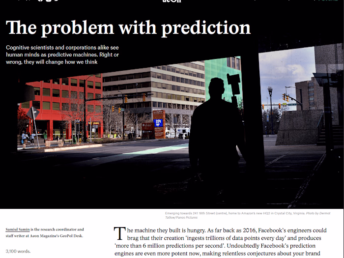 The Problem with Prediction