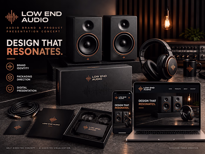 Low End Audio — Audio Brand & Product Presentation Concept