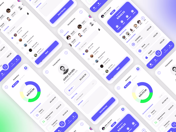 Finance Mobile App - UX/UI Design 