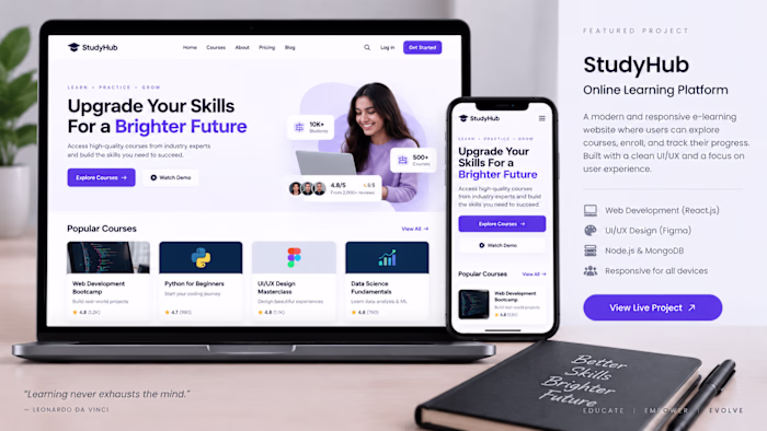 StudyHub – Online Learning Platform: