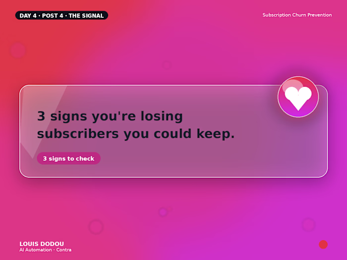 3 signs you're losing subscribers