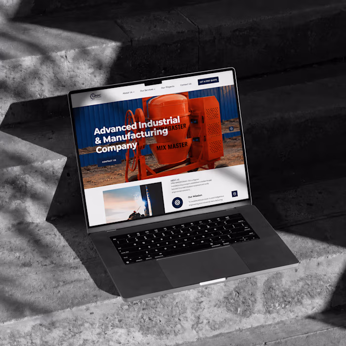 Website  for Manufacturing Industry