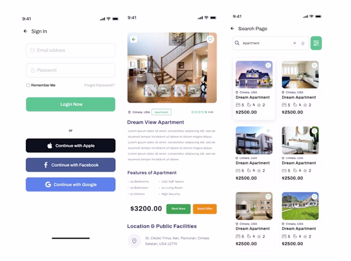 Apartment Finder Mobile Application