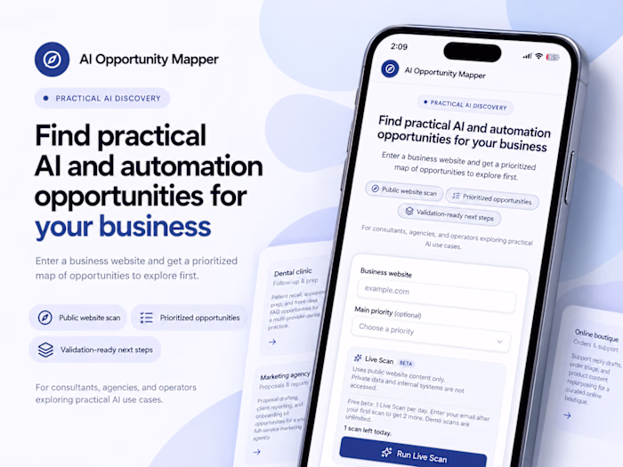 AI Opportunity Mapper | Practical AI Discovery